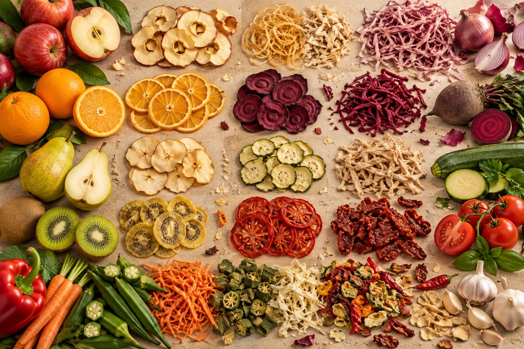 Indian dried fruits, dehydrated vegetables and natural produce
