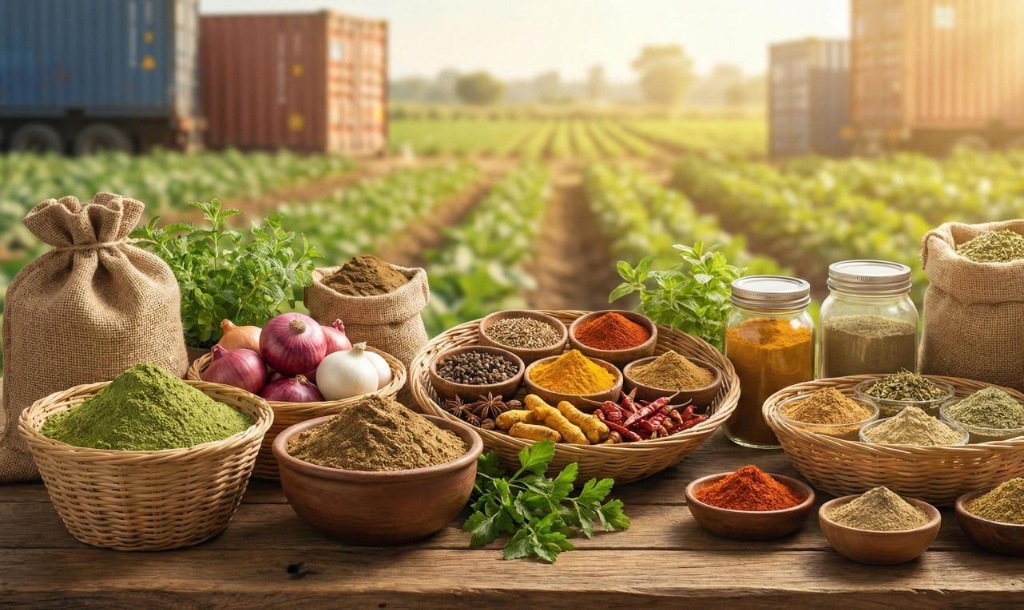 Indian spices, herbs and natural agricultural products
